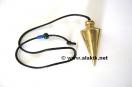 Long Teardrop Brass Pendulum with Cord